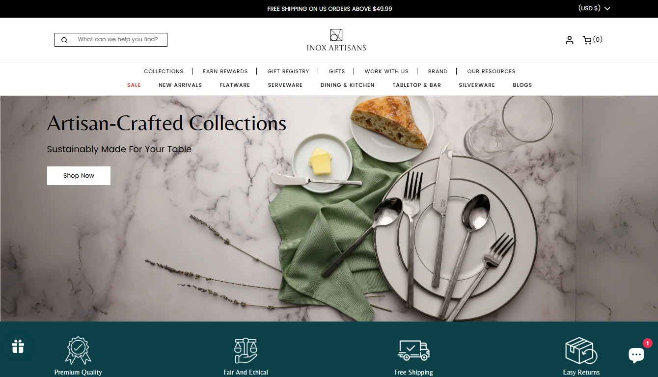 Inox Flatware Website Revamp